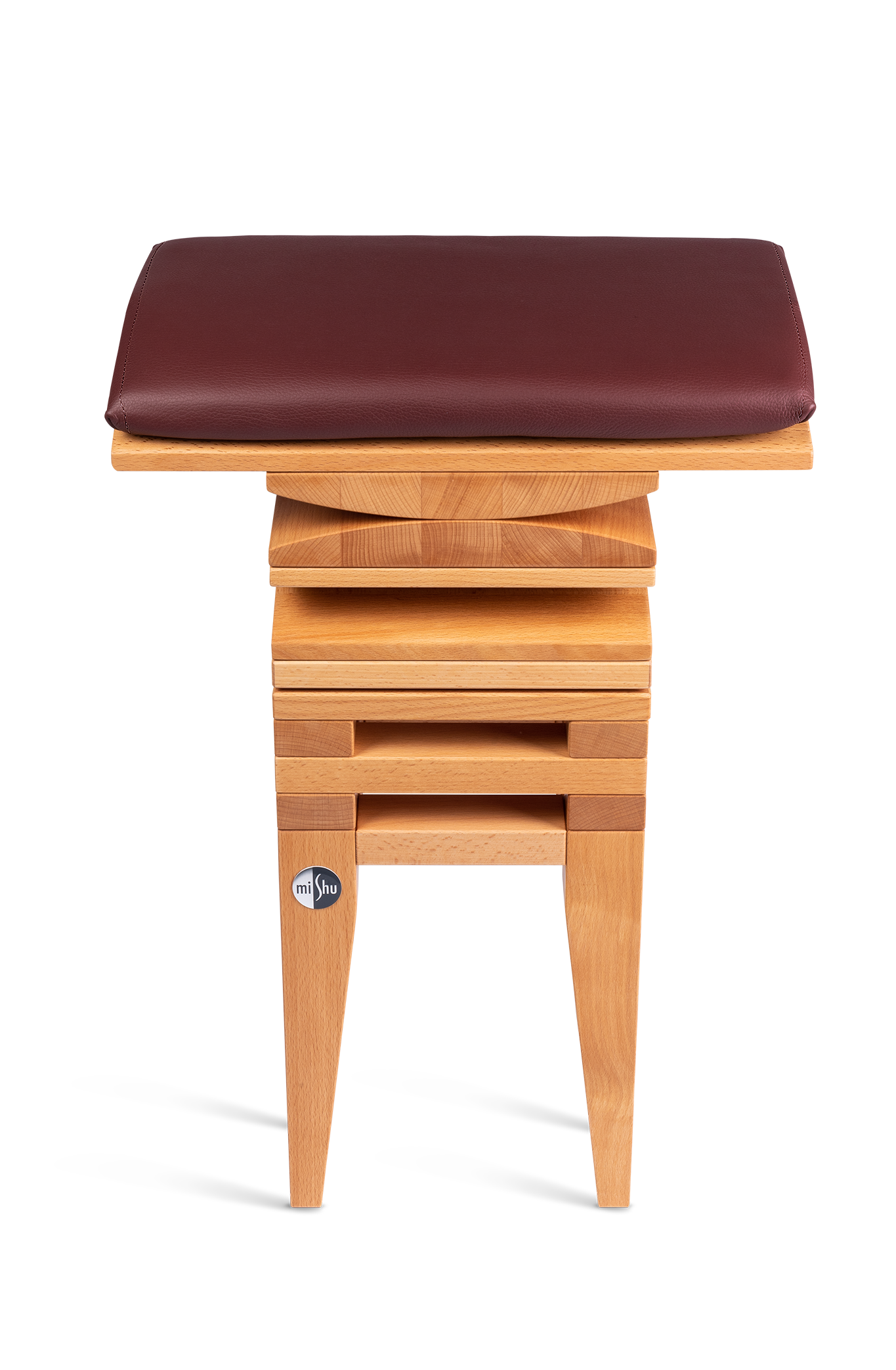 MiShu Lederkissen Bordeaux