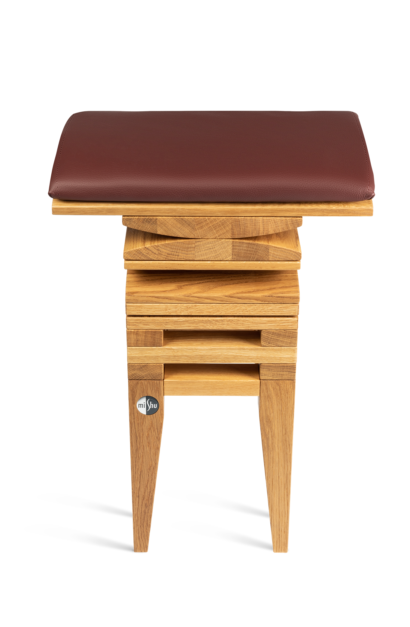 MiShu Lederkissen Bordeaux