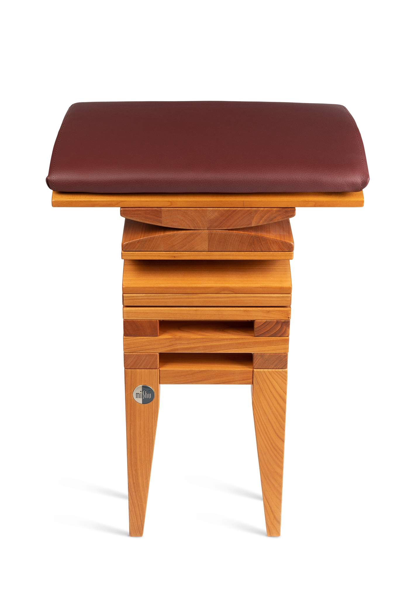 MiShu Lederkissen Bordeaux