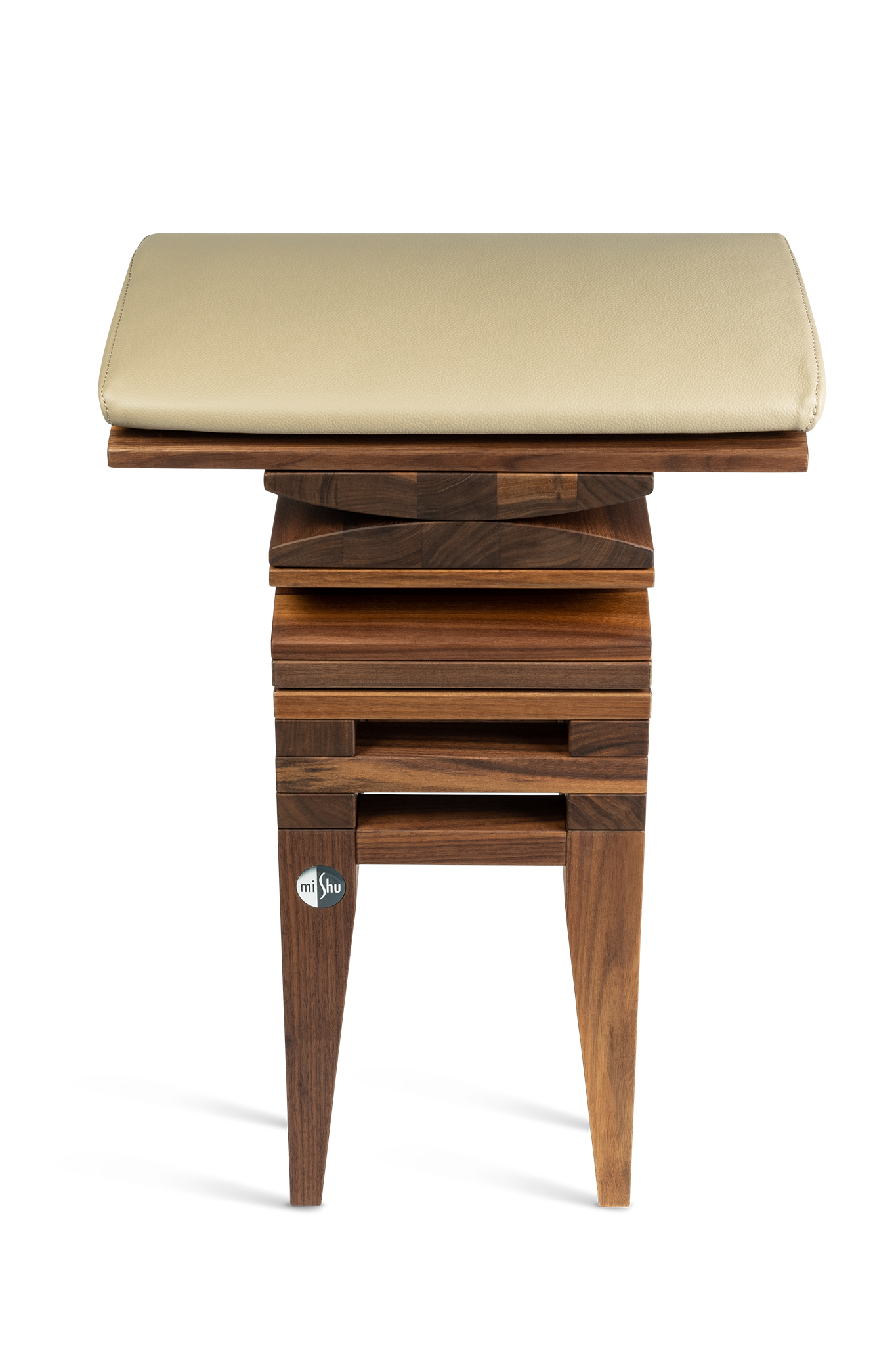 MiShu Lederkissen Sand