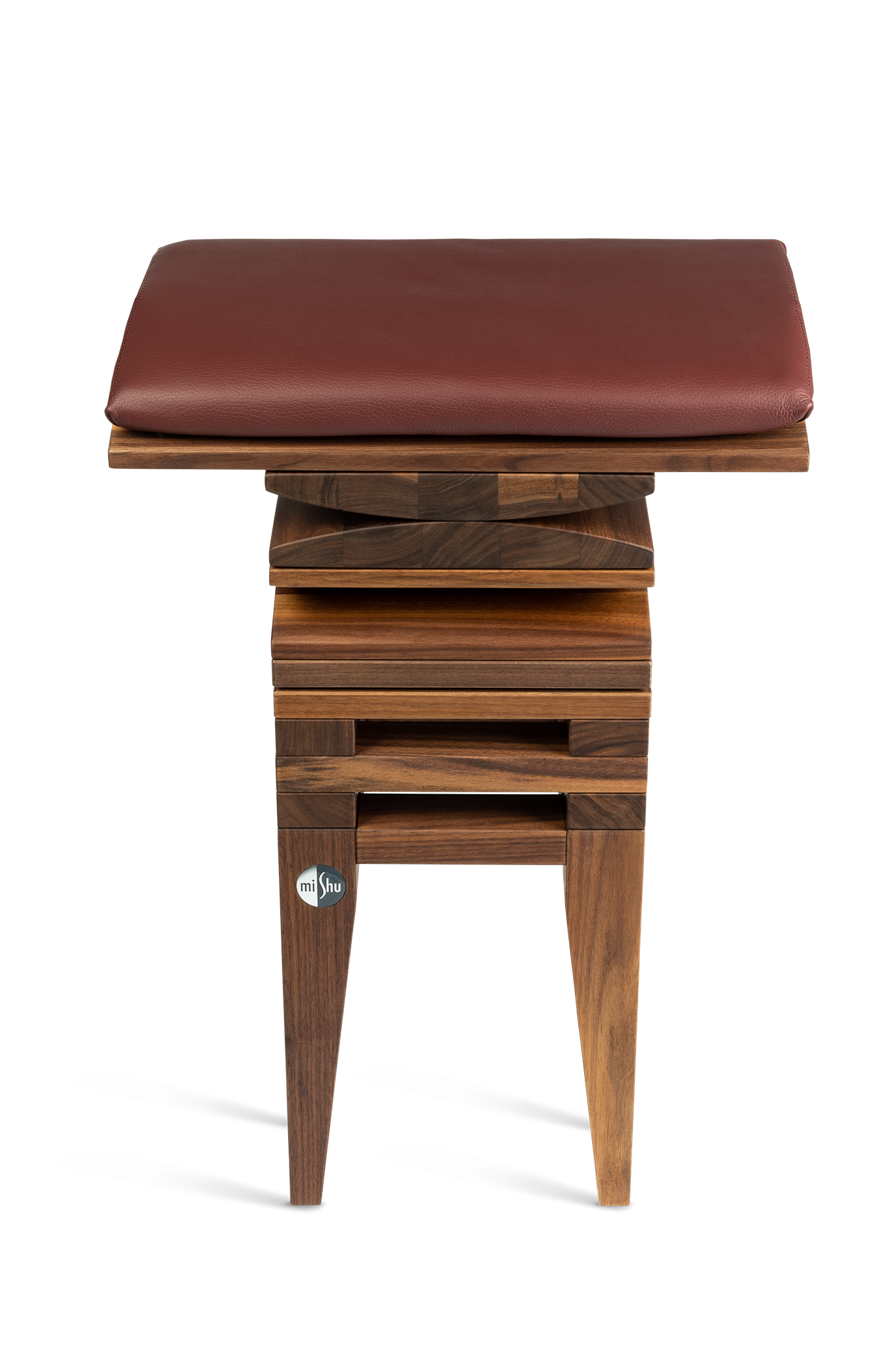 MiShu Lederkissen Bordeaux