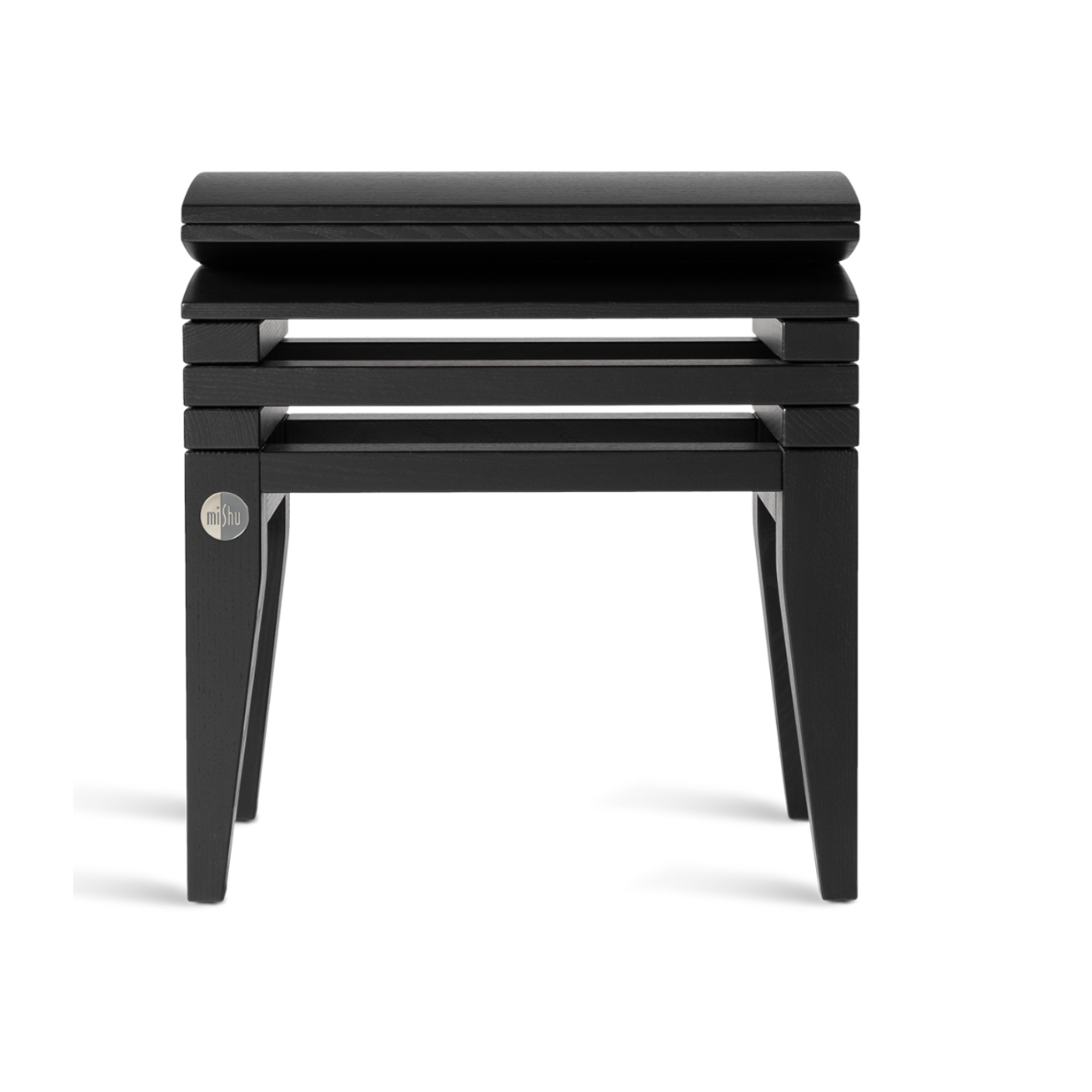 Klavierbank in Matt schwarz