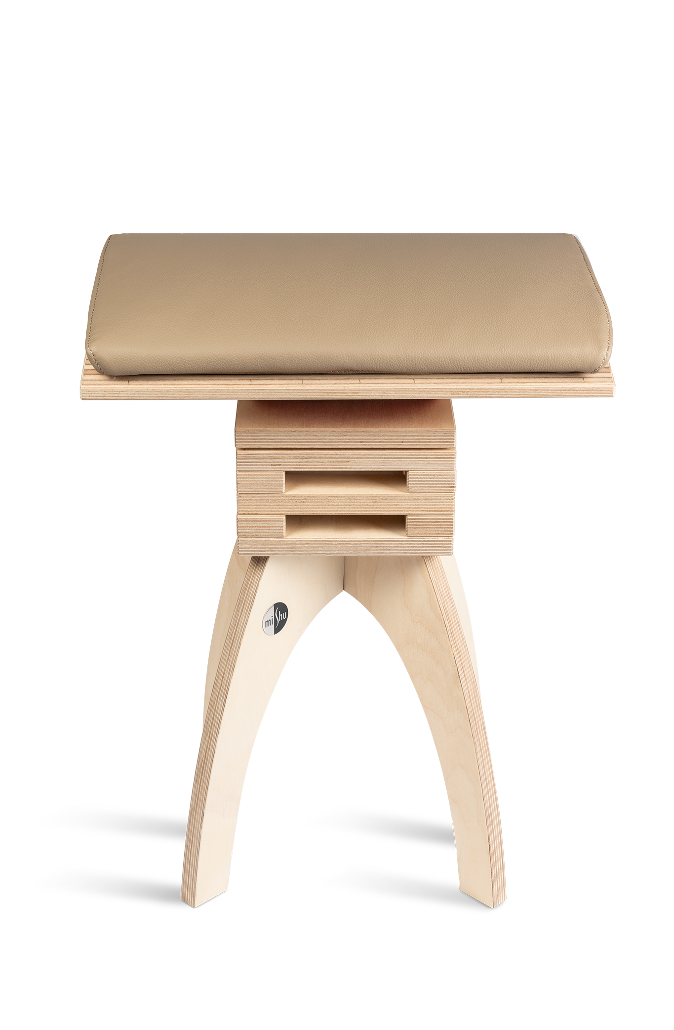 MiShu Lederkissen Sand