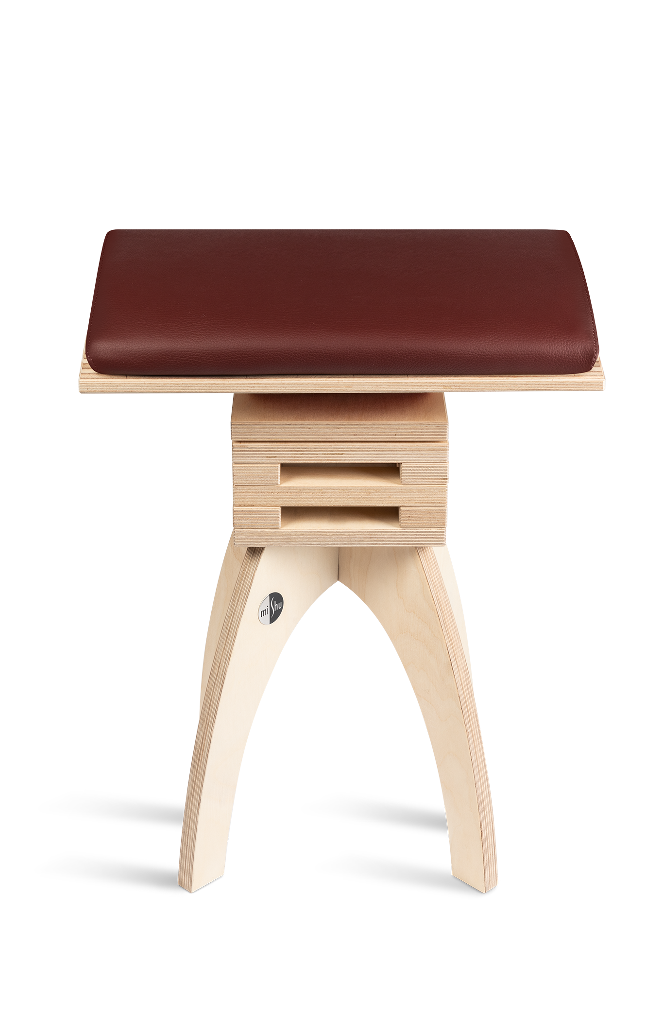 MiShu Lederkissen Bordeaux