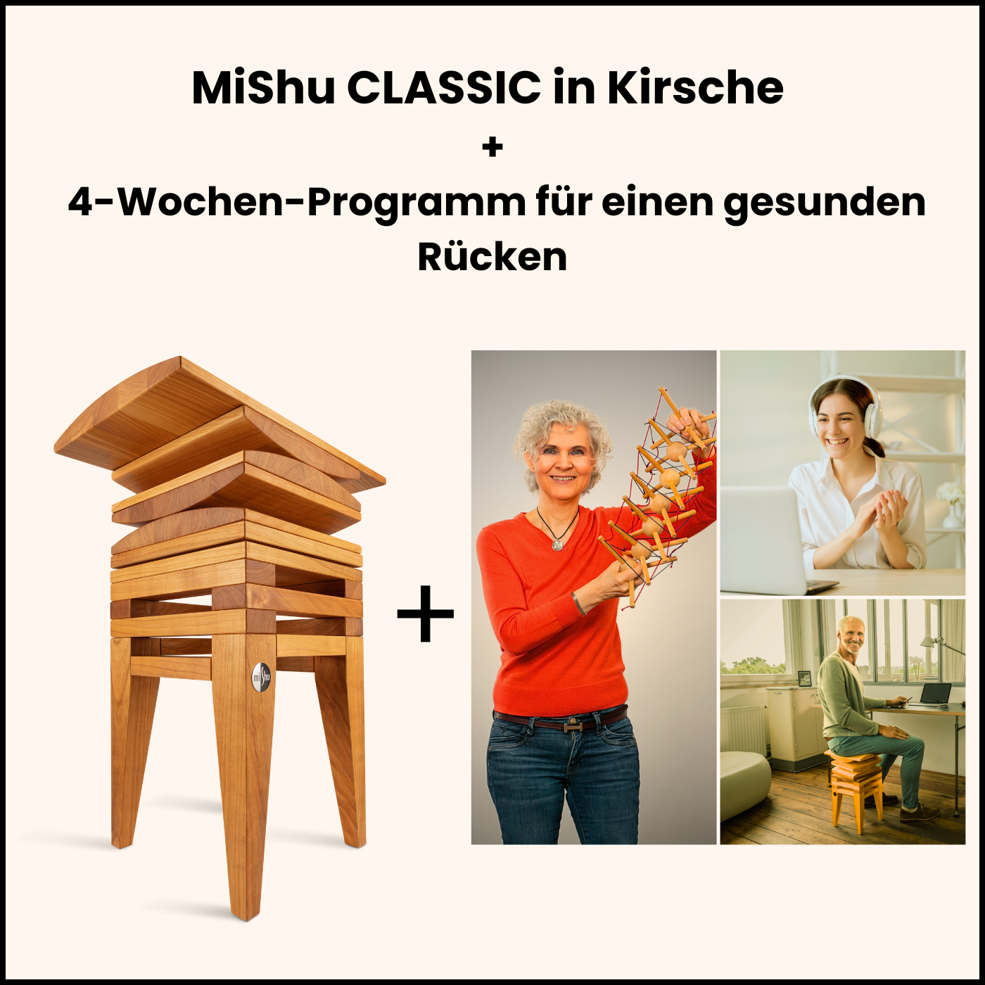 Paket Rückengesundheitstraining + MiShu CLASSIC Kirsche