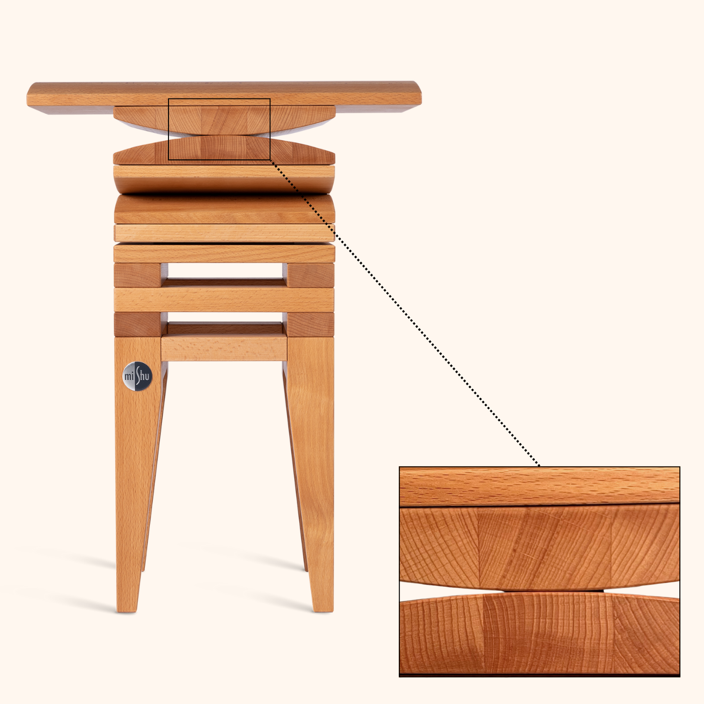 MiShu Classic Buche close up Lager