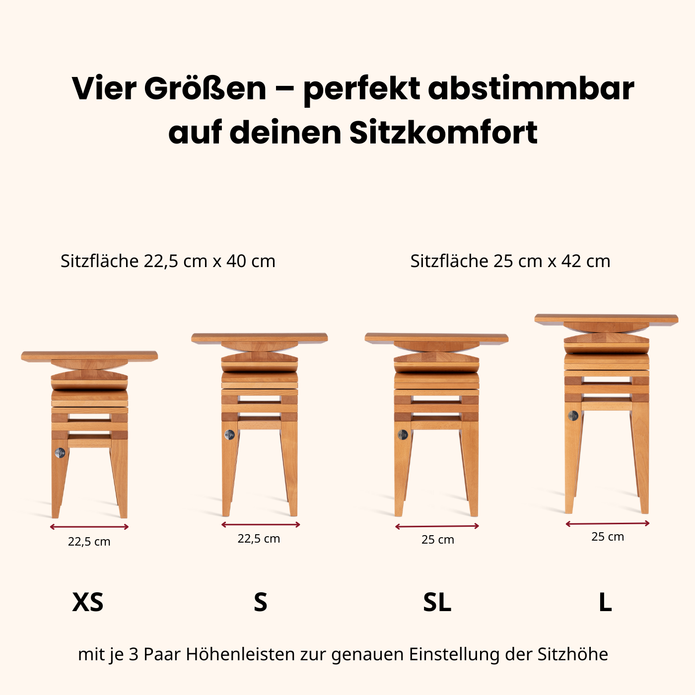 MiShu Classic Buch Größenübersicht