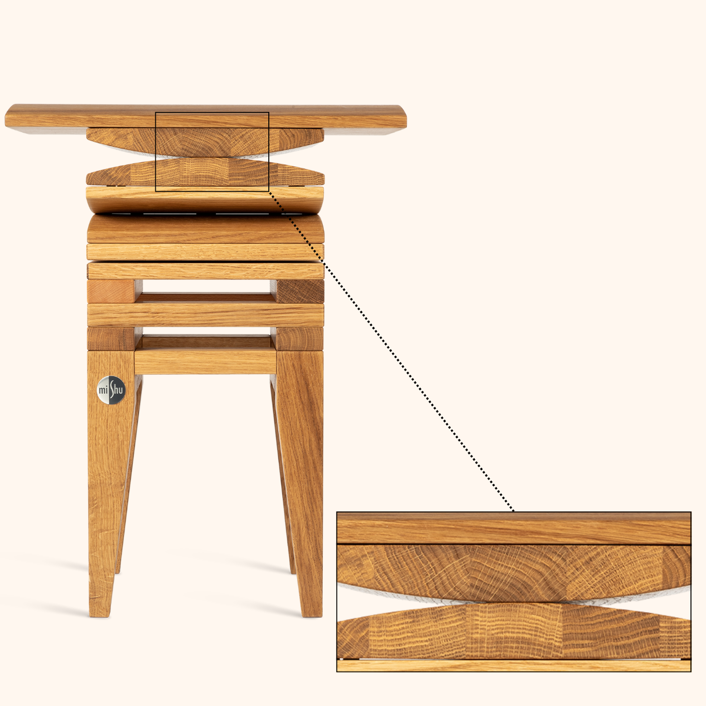 MiShu Classic Eiche close up 2